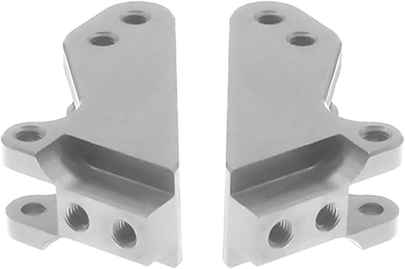 RC Upgrade Accessories for Vrx for Octane for RH1043 RH1045 for Vetta for Karoo for Ftx for Outlaw 1-10 Front Holder Rear Shock Support Rod Rc Hobby Model Car Upgrade Parts(Silver)