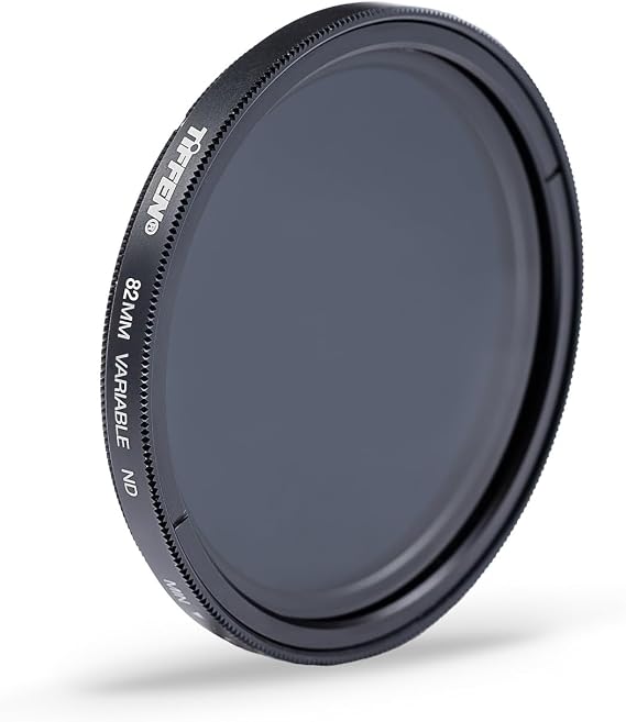 Tiffen 82mm Variable Neutral Density Filter 2 to 8-Stop Light Control | Shallow Depth of Field, Long Daytime exposure, Film and Digital/Video/Photography