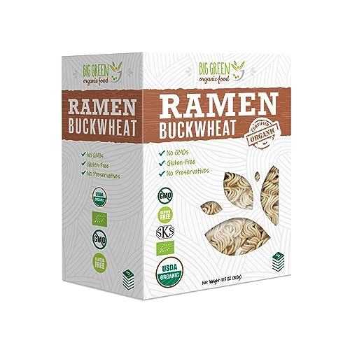 Big Green Organic Food- Organic Buckwheat Ramen, 10.5oz, 100% buckwheat, Gluten-Free, Non-GMO, Vegan 1