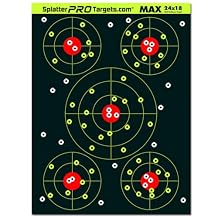 18x24 Extra Large Splatter Targets. Two Color Splatter to Easily See Your Shots! Bright Fluorescent Yellow and White Splatter. (25)