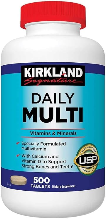 Kirkland Signature Daily Multi, 500 Tablets (3 Pack)