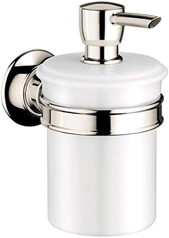 AXOR Bath and Kitchen Sink Soap Dispenser Luxury 6-inch, Classic Soap Dispenser in Polished Nickel, 42019830