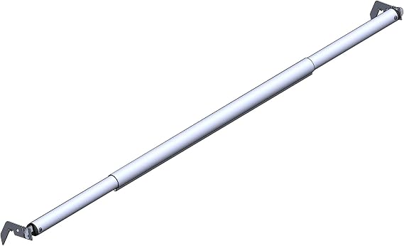 Hecis Double Layer Adjustable Crossbar and Hangers for Pipe and Drape Kit, 8-10ft Width Silvery Aluminum Backdrop Stand