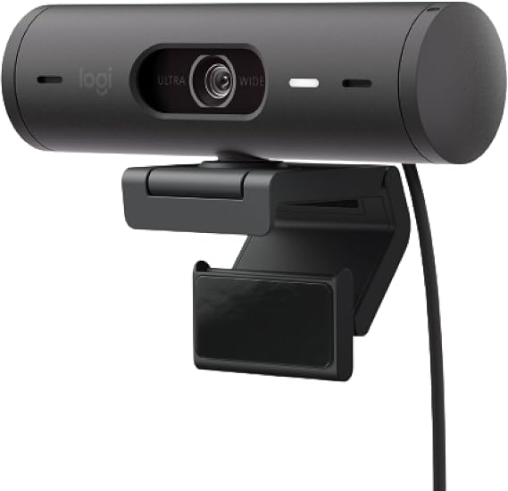Logitech Brio 501 Full HD Webcam Auto Light Correction Show Mode - Black