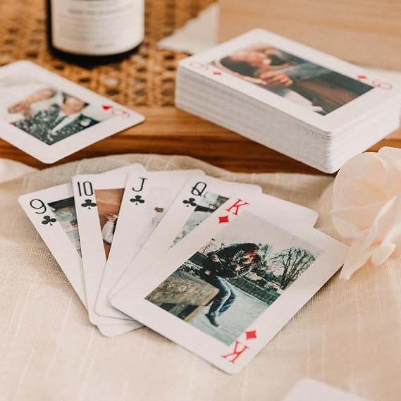 Custom Playing Cards - Custom Wedding Guest Book, Personalized Playing Cards with Photo, Wedding Favors for Guests