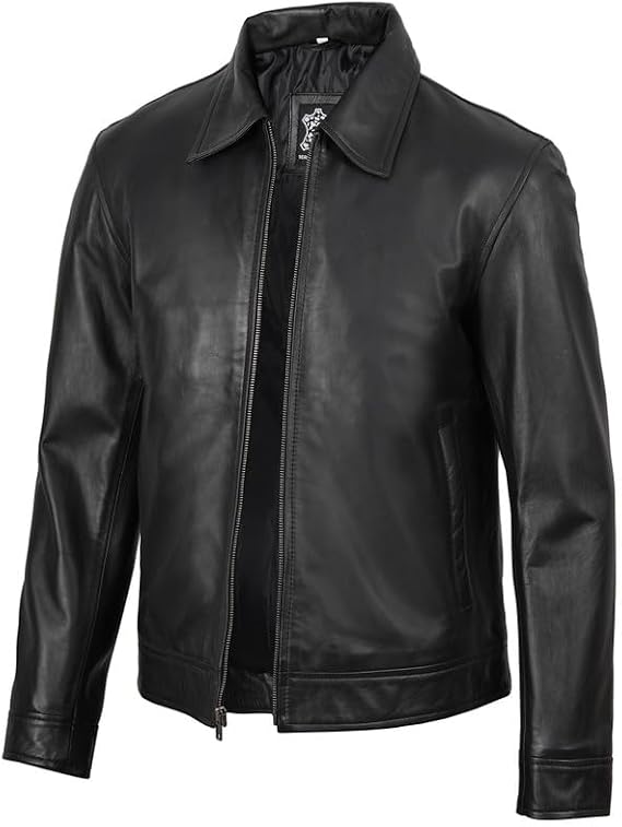 Decrum Real Lambskin Men Leather Jacket