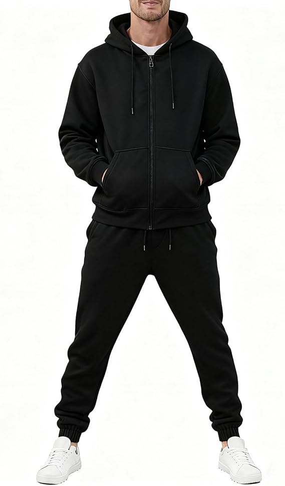 Men's Tracksuits 2 Piece Sets Full Zip Hoodie Sweatsuit Athletic Jogging Sweat Suits Casual Outfits For Men,2XL