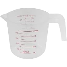 500ml Home Lab Measuring Jug Pitcher Plastic Handle Pour Spout