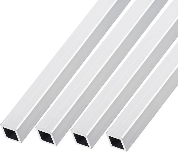 METALLIXITY 6pcs Square Aluminum Tube (10mmx10mmx1mmx200mm) 6063 Aluminum