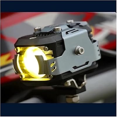 Motorcycle Headlights Future Eyes F150 Motorcycle Fog Lights Wireless Switch Ultra Bright Lamp Offroad Vehicle Auxiliary Road Spotlight Tangent Light HeadlightTitanium 2WirelessBlack 2 Wired