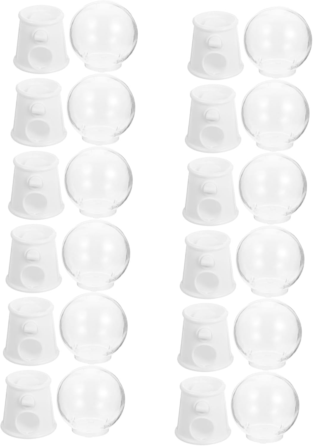 12pcs Dispenser Gumball Machine Cake Decoration Creative Candy Machine Ornament for Events Parties and Birthdays Easy to Use Fill Gummies and Chocolates