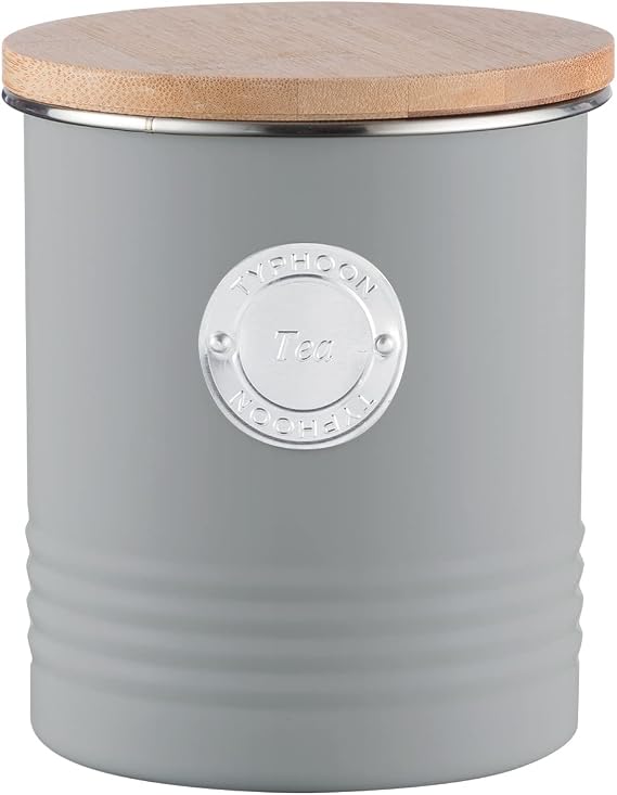 Typhoon Living Collection | 1-Quart Tea Canister - Grey