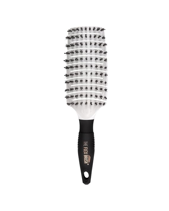 THE FLEX BRUSH XL BOAR/Nylon Mix (white) (xl, white)