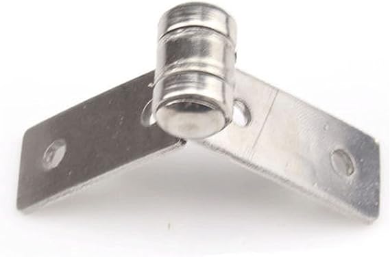 Hinges 1Pc Stainless Steel Nothing Frame Hinge Fold Nothing Frame Balcony Window Hinge Hinge Nothing Frame Doors and Parts Resist Crack (Color : Silver)