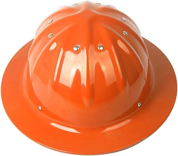 Full Brim Aluminum Hard Hat,Construction Safety Helmet,Rivet Reinforced Protective Equipment Work Cap for Engineering Miner's Forestry