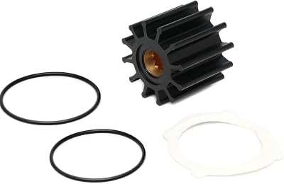 Inboard Water Pump Impeller Kit Replacement for Johnson Pump F6 Series 09-812B-1 Yanmar Marine Diesel Engine 6LPA 6LP 119773-42600 Yamaha GTA-12457-00 Jabsco 13554-0001-P Spline Drive