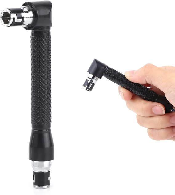 L-Shape 1/4 Inch Hex Socket Wrench Double Head 90 Degree Right Angle Screwdriver Bits Hand Tool
