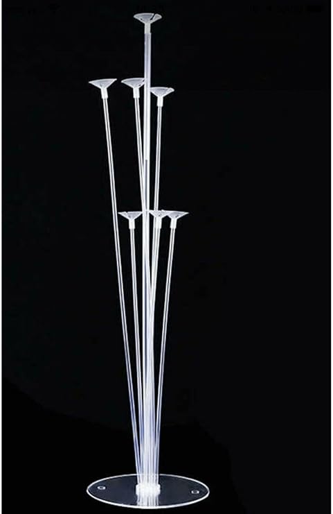 Burst Gone Balloon Stand 7-Piece Transparent Legs Birthday Party Celebration Organization