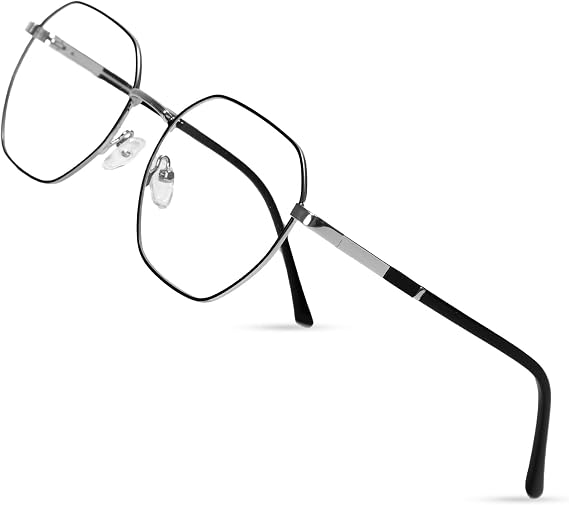 Clear Lens Glasses for Men, Lightweight Mens Eyewear Frame, Business Style Non Prescription Glasses, Lens Replaceable