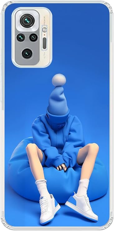 Xiaomi Redmi Note 10 Pro Uyumlu Şeffaf Kılıf No Face 5 Tasarımlı