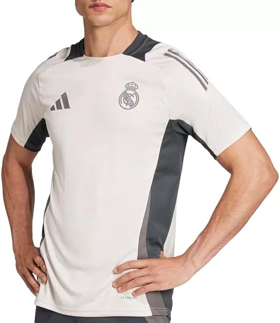 adidas Real Madrid Men's 24 Pro Beige/Black Football Jersey