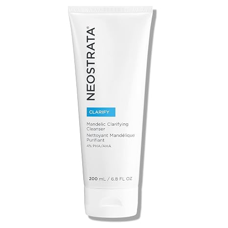 NEOSTRATA Mandelic Clarifying Cleanser Gel Facial Wash for Oily Skin with Salicylic Acid Soap-Free Fragrance-Free, 6.8 Fl Oz (Pack of 1)