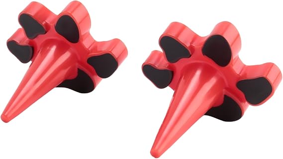 2Pcs Dog Toy Holder Stopper Red Topple Dog Toy Compatible with Classic Sizes X-S to -L, Only Plastic Plug Included