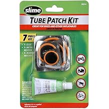 Slime 1022-A Tube Rubber Patch Kit, for Bikes and Other Inflatables, Contains, 5 Patches, Scuffer and Glue