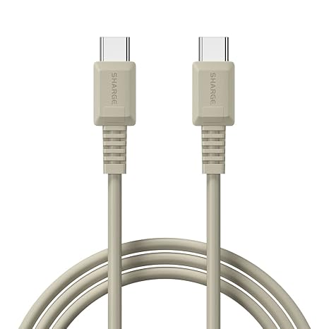 sharge USB C to USB C Cable, 100W 3.9ft Type C Cable Fast Charging for Phone 16/16Pro/15 Pro/MacBook, iPad Air 4, Steam Deck, and More