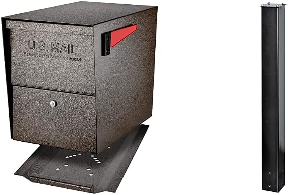 Mail Boss Security Mailbox and Mounting Post Bundle