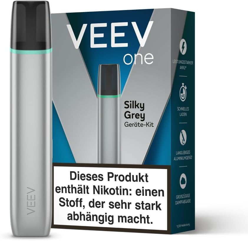 VEEV ONE - Reusable Device E-Cigarette Pods Sold Separately - Silky Grey