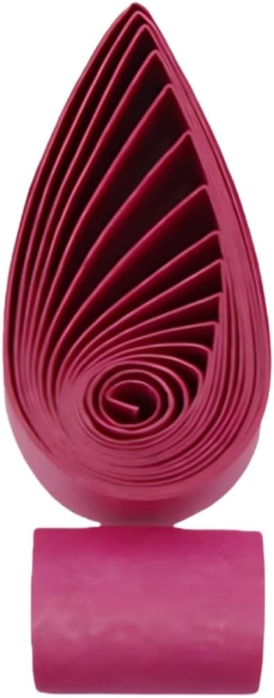 60pcs 5mm Metallic Quilling Paper Strips - Shimmer Pearlescent Craft Quilling Strips - 21" Length - DIY Arts & Crafts Color Paper - Handmade for Creative Projects (Rose)