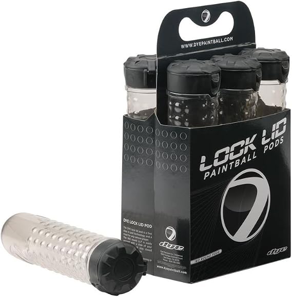 Dye Locklid 10 Round Colored Tubes Pack 6 Smoke