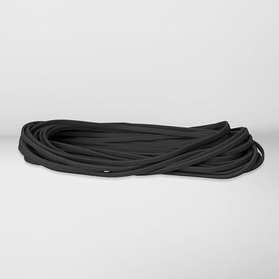 Black Rubber Bands, 7' x 1/8' - 20 Bands