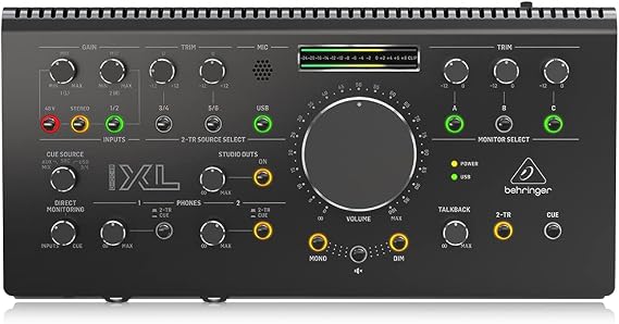 Behringer 2x4 USB Audio Interface Studio Controller Studio XL Black