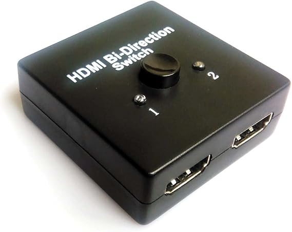 Easyday 2-Port Hdmi Bi-Directional 2x1 Switch Switcher 1x2 Splitter Selector 3D 1.4v 1 in 2 Out 1 Input 2 Output