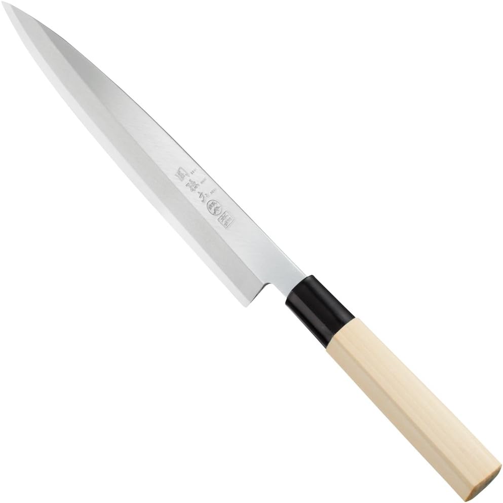 Sekimagoroku Ginju Japanese Steel Sashimi Knife Left-Handed 8.27 inches 210 mm AK-5208