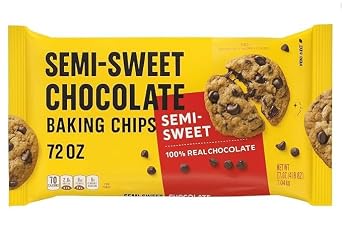 Semi-Sweet Chocolate Chips, 72 oz (1 Pack)