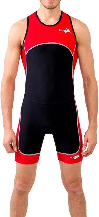 Kiwami Triathlon Mens Prima Race Trisuit - Tri Suits - Trisuits Triathlon Men - Black and White