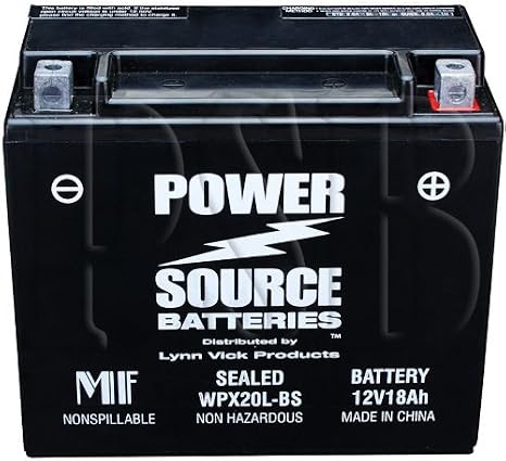 ETX20L YTX20HL-BS YTX20HL YTX20L-BS YTX20L GYZ20HL 4011496 PTX20L-BS PTX20HL-BS ES20LBS Replace Battery 375cca WPX20L-BS Sealed AGM Motorcycle ATV Jet Ski Snowmobile Honda Yamaha Ski-Doo Polaris BRP