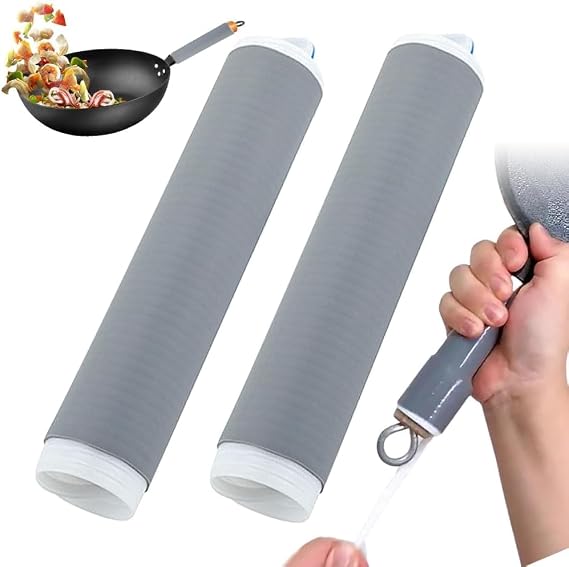 Orret Home Silicone Hot Handle Holder, Thermal Insulated Case for Pots and Pan Handles, Suitable for Iron and Stainless Steel Cookware, Durable and Flexible, Kitchen Safety Accessory (1)