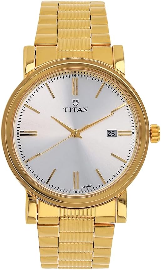 Titan Men's Golden Watch -1712ym02