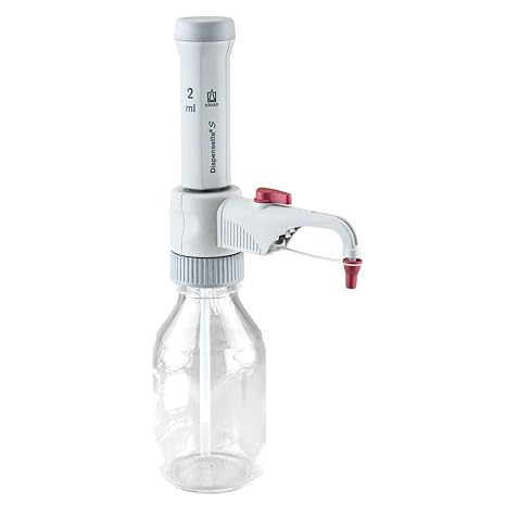 SCIENTIFIC 4600221 Dispensette S Fixed-Volume Bottletop Dispenser with Recirculation Valve, 2 mL Capacity