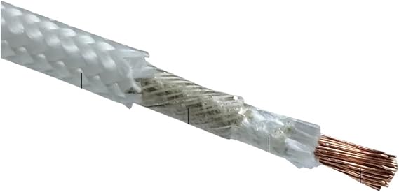 electromagnetic Heating Wire Resistant to high TEM 10M High Temperature Resistant 500C mica Braided Wire Single core Pure Copper 20/18/17/15/13/11AWG 25/35/50/70mm(7 AWG 10mm)