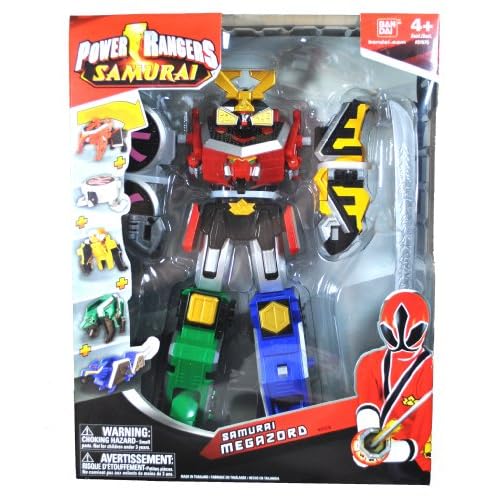 Bandai Year 2011 Power Rangers Samurai Series 11 Inch Tall SAMURAI MEGAZORD with ApeZord, TurtleZord, LionZord, BearZord and DragonZord
