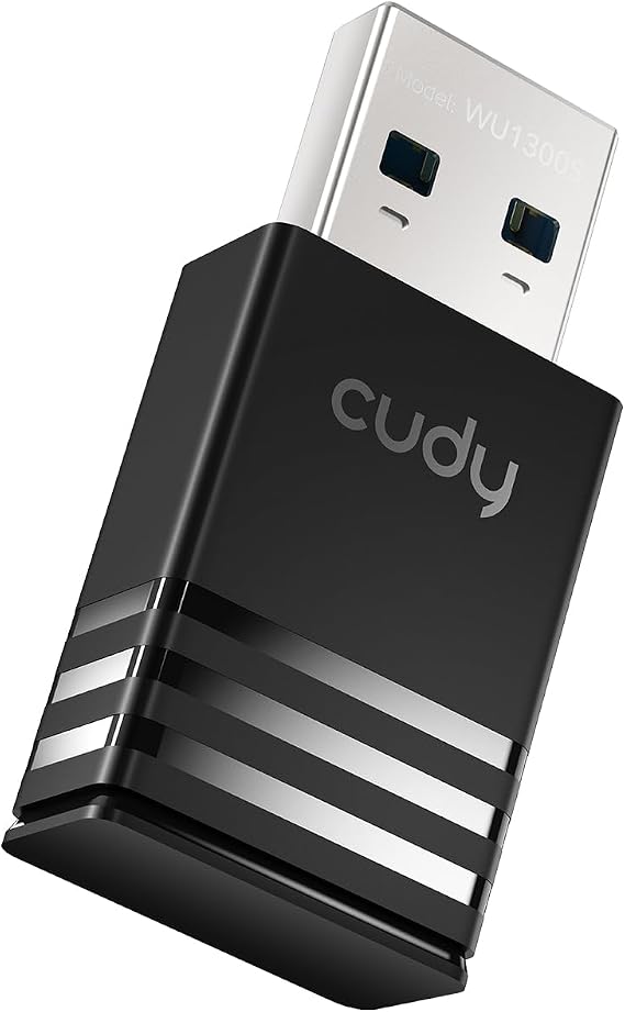 Cudy Wi-Fi 5 High-Gain USB Adapter AC1300 MU-MIMO WPA3, WU1300S
