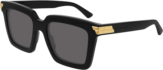 Bottega Veneta Square Sunglasses BV1005S 001 Black/Gold 53mm 1005