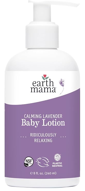 Earth Mama - Calming Lavender Baby Lotion for Dry Skin - 8 Fl Oz