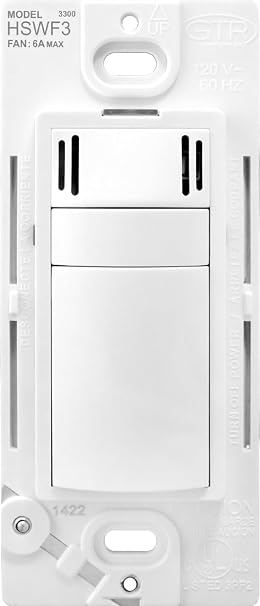 Legrand Humidity Sensor Fan Control, Single Pole, Detects Moisture, White