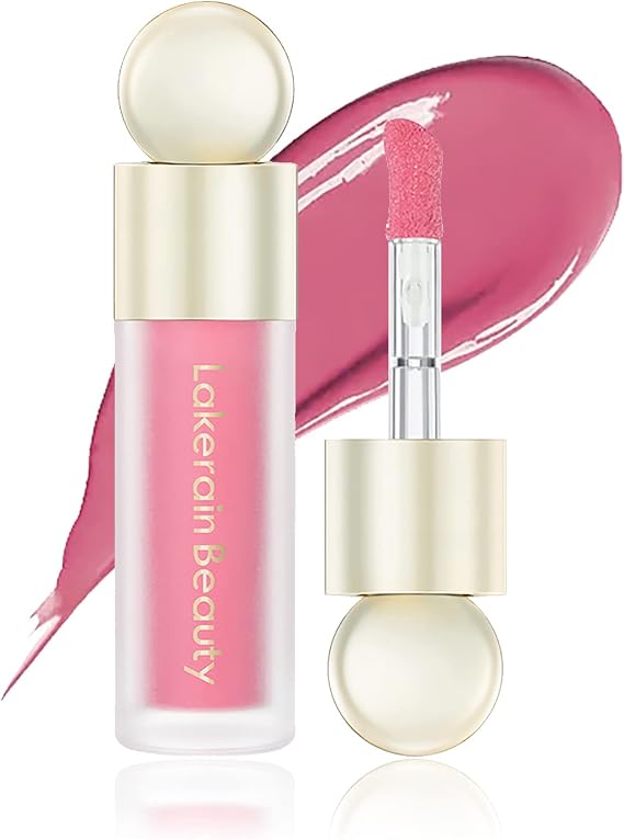 Prreal Liquid Blush, Velvet Cream Blush Face Makeup, Matte Soft Liquid Blusher for Cheek, Long-lasting and Waterproof, Dewy Finish Cheek Tint Blush to Create Natural-looking Flush, Peach Pink